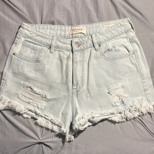 PacSun Jean Shorts with Distressed Details